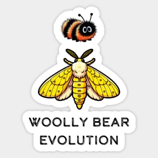 Isabella Tiger Moth Woolly Bear Caterpillar Sticker